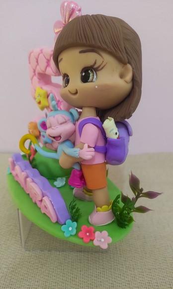 Topo de Bolo Personalizado ? Tema Dora Aventureira