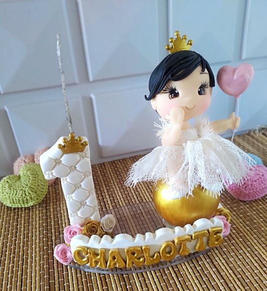 Topo de Bolo Princesa/realeza