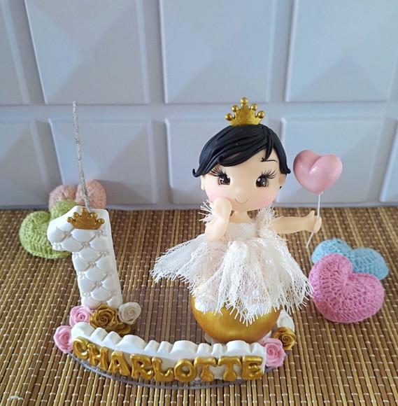 Topo de Bolo Princesa/realeza