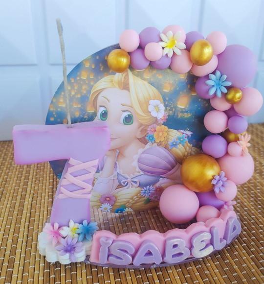 Vela de Aniversário Rapunzel
