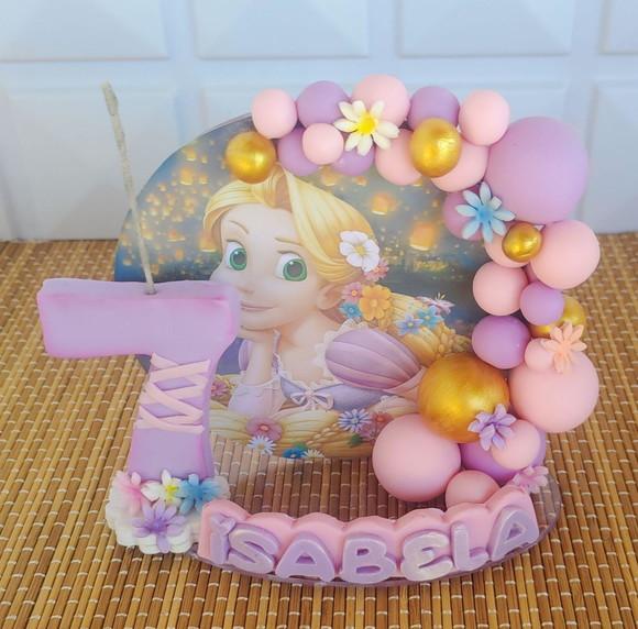 Vela de Aniversário Rapunzel