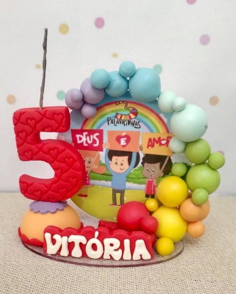 Vela Personalizada 3 Palavrinhas