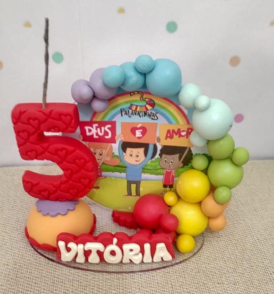 Vela Personalizada 3 Palavrinhas