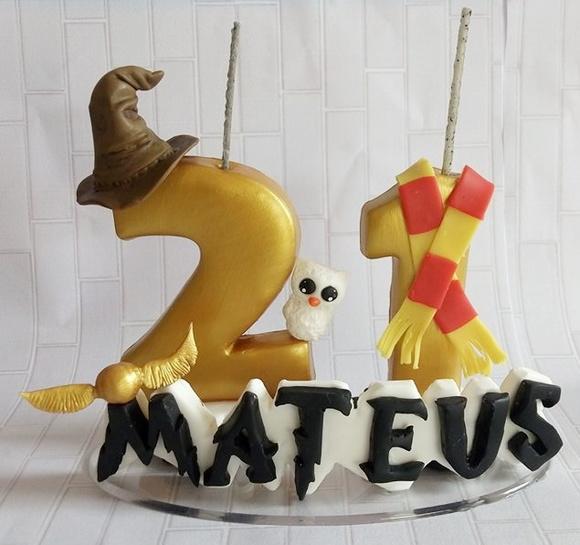 Vela Personalizada Harry Potter