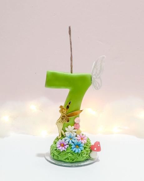Vela Personalizada Sininho/tinkerbel em Biscuit