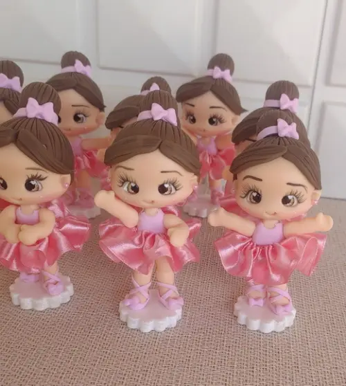 Aplique Bailarina em Biscuit