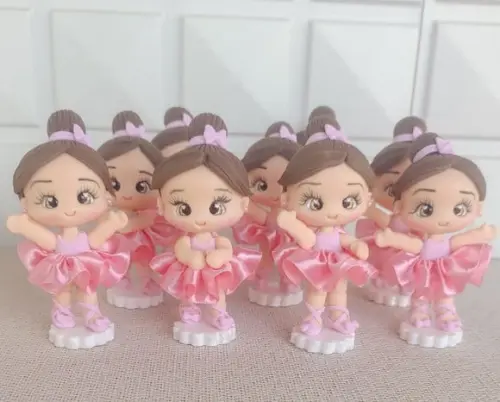 Aplique Bailarina em Biscuit