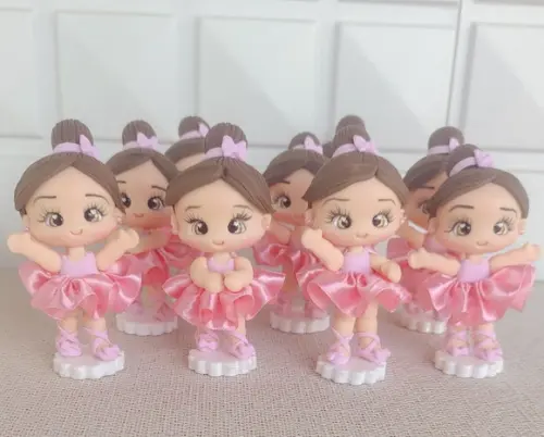 Aplique Bailarina em Biscuit