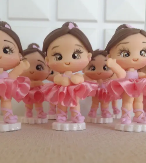 Aplique Bailarina em Biscuit