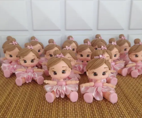 Aplique Bailarina em Biscuit