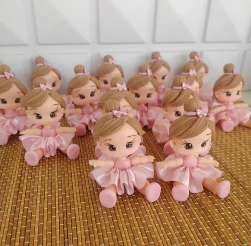 Aplique Bailarina em Biscuit
