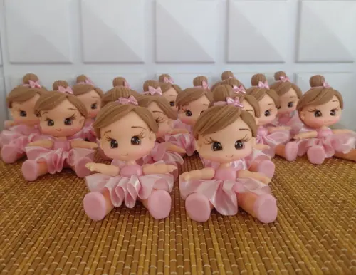 Aplique Bailarina em Biscuit