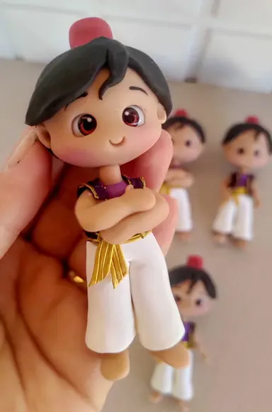 Aplique do Aladin em Biscuit para Decoração Transforme a Dec