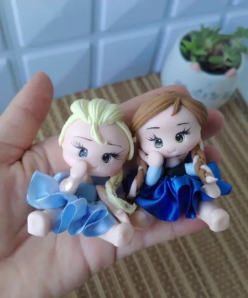 Aplique Frozen em Biscuit