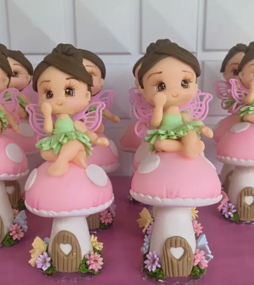 Aplique/lembrancinha Fadas em Biscuit