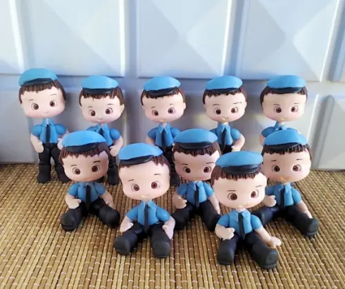 Aplique/lembrancinhas Policial em Biscuit