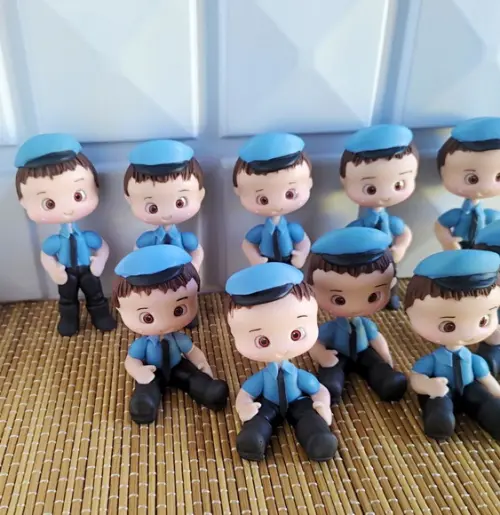 Aplique/lembrancinhas Policial em Biscuit