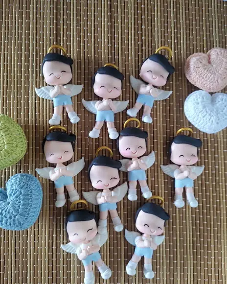 Apliques Anjinho de Biscuit