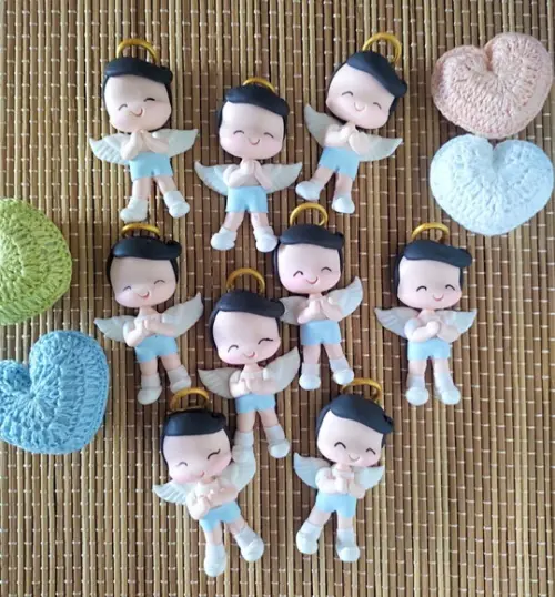 Apliques Anjinho de Biscuit