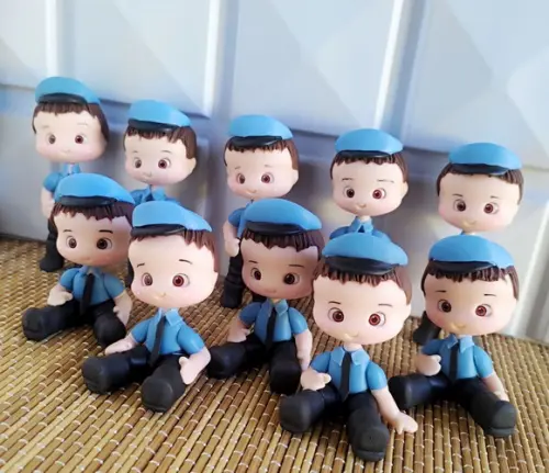 Aplique/lembrancinhas Policial em Biscuit