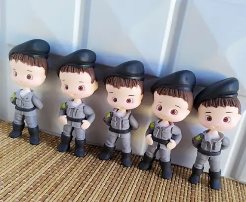 Apliques/lembrancinhas Policial em Biscuit
