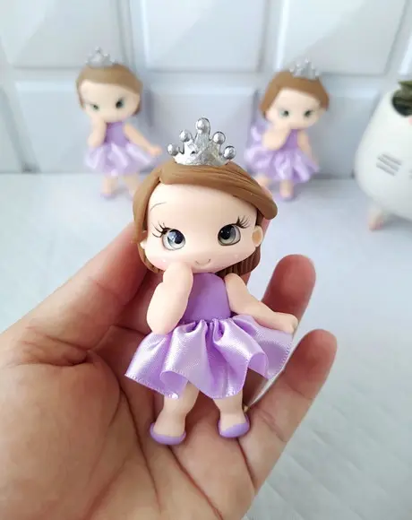 Apliques/lembrancinhas Princesinha Sofia em Biscuit