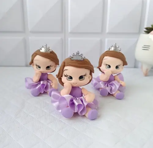 Apliques/lembrancinhas Princesinha Sofia em Biscuit