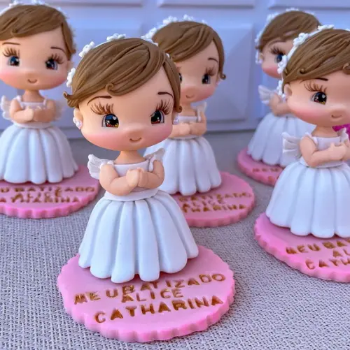 Lembrancinha Anjinha de Batizado Personalizada