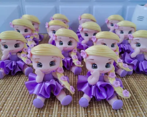 Lembrancinha Apliques da Rapunzel