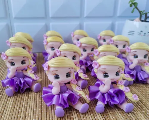 Lembrancinha Apliques da Rapunzel