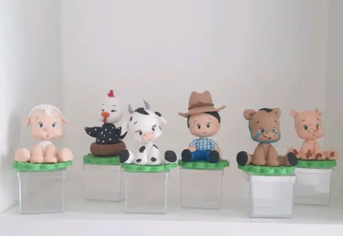 Lembrancinha da Fazendinha em Biscuit