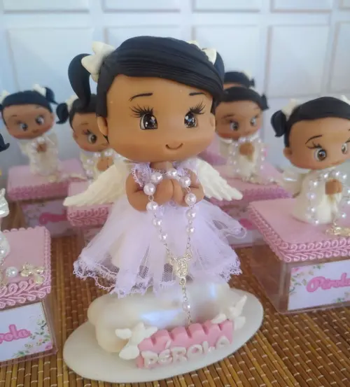 Lembrancinhas/apliques Batizado em Biscuit
