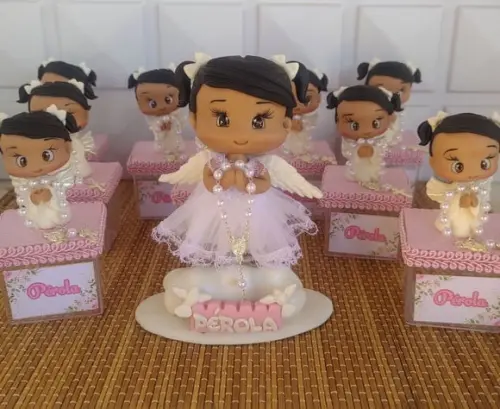 Lembrancinhas/apliques Batizado em Biscuit