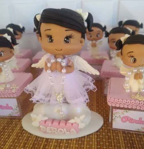 Lembrancinhas/apliques Batizado em Biscuit