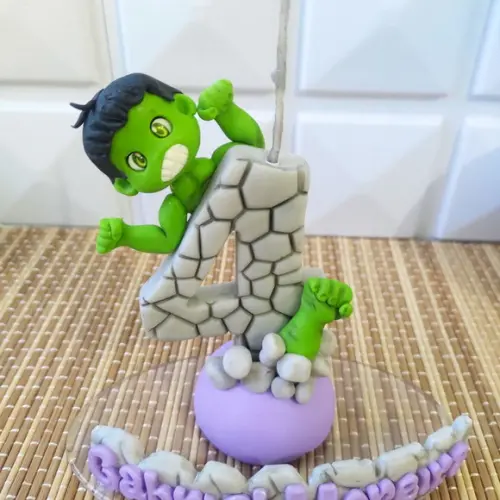 Mini Topo de Bolo Hulk