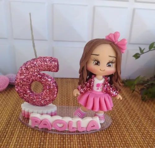 Topo de Bolo Barbie
