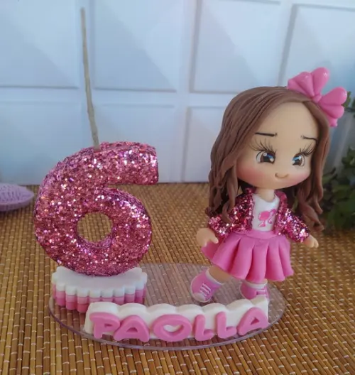 Topo de Bolo Barbie