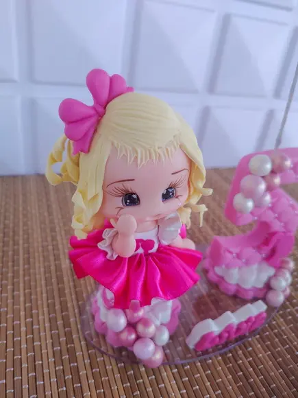 Topo de Bolo Barbie