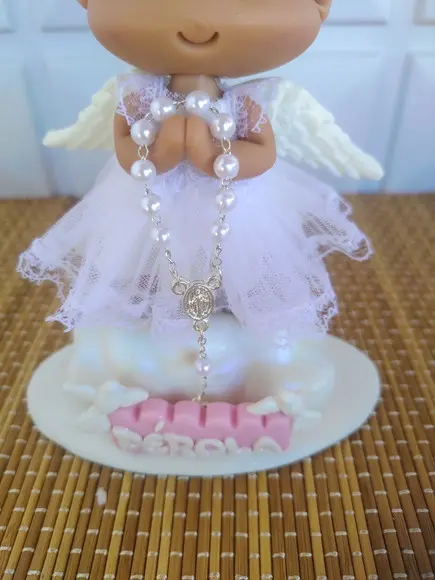 Topo de Bolo Batizado/anjinha