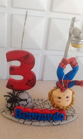 Topo de Bolo Homem Aranha