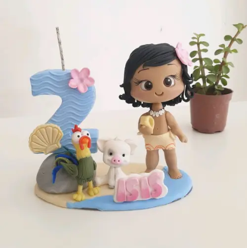 Topo de Bolo Moana Baby