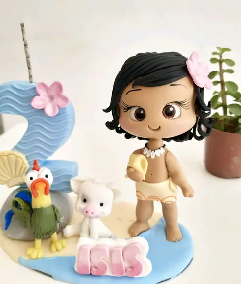 Topo de Bolo Moana Baby
