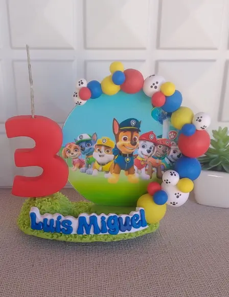 Topo de Bolo Patrulha Canina