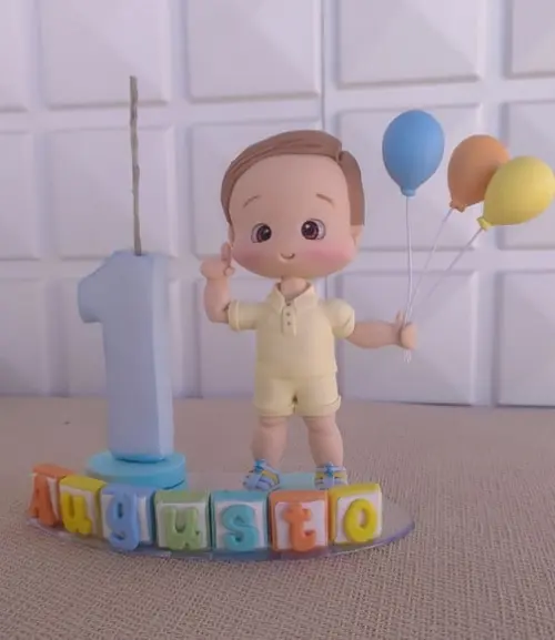 Topo de Bolo Personalizado - Tema 365 Sorrisos