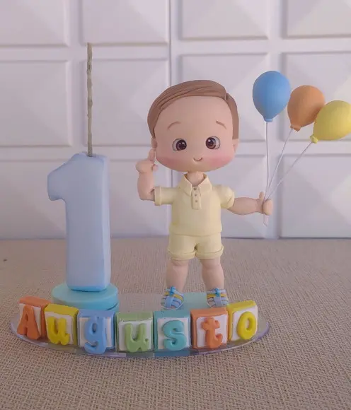 Topo de Bolo Personalizado - Tema 365 Sorrisos