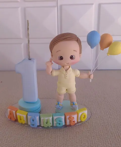 Topo de Bolo Personalizado - Tema 365 Sorrisos