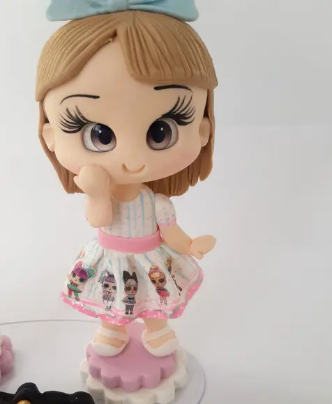 Topo de Bolo Personalizado Boneca