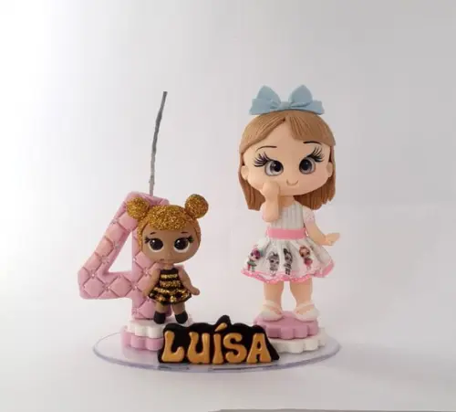 Topo de Bolo Personalizado Boneca