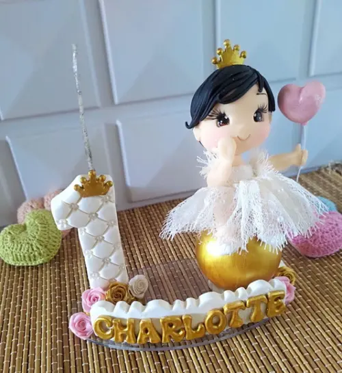 Topo de Bolo Princesa/realeza