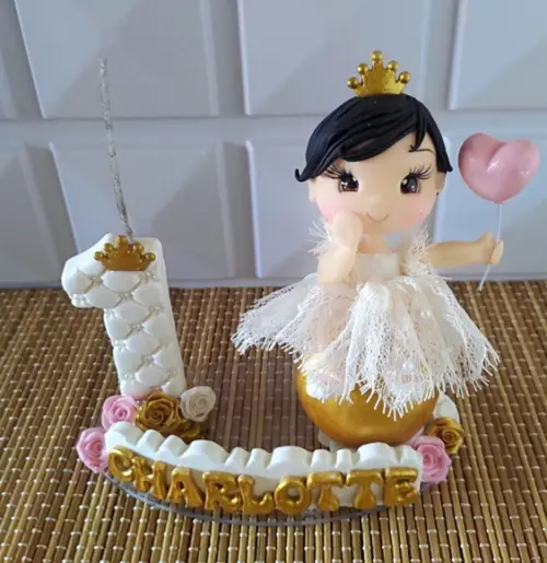 Topo de Bolo Princesa/realeza